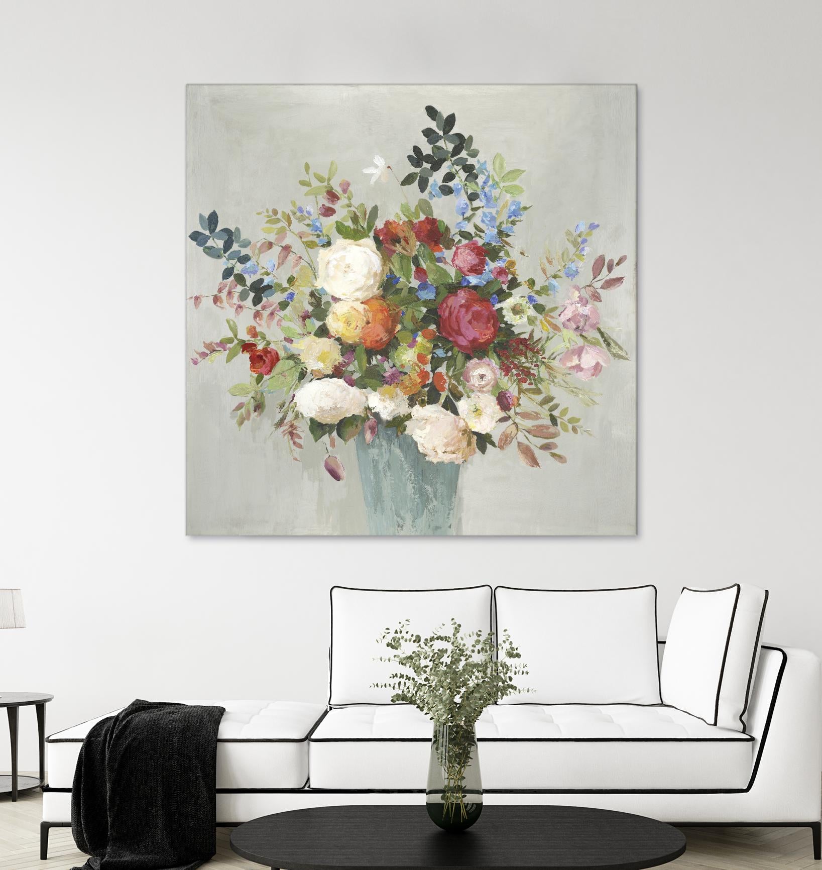 Grande by Allison Pearce on GIANT ART - blue floral