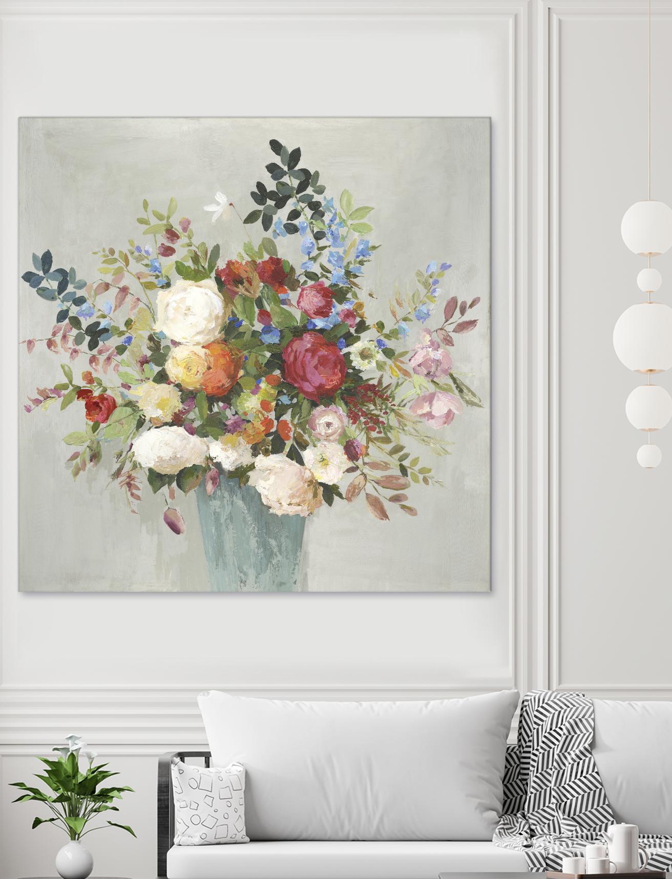 Grande by Allison Pearce on GIANT ART - blue floral