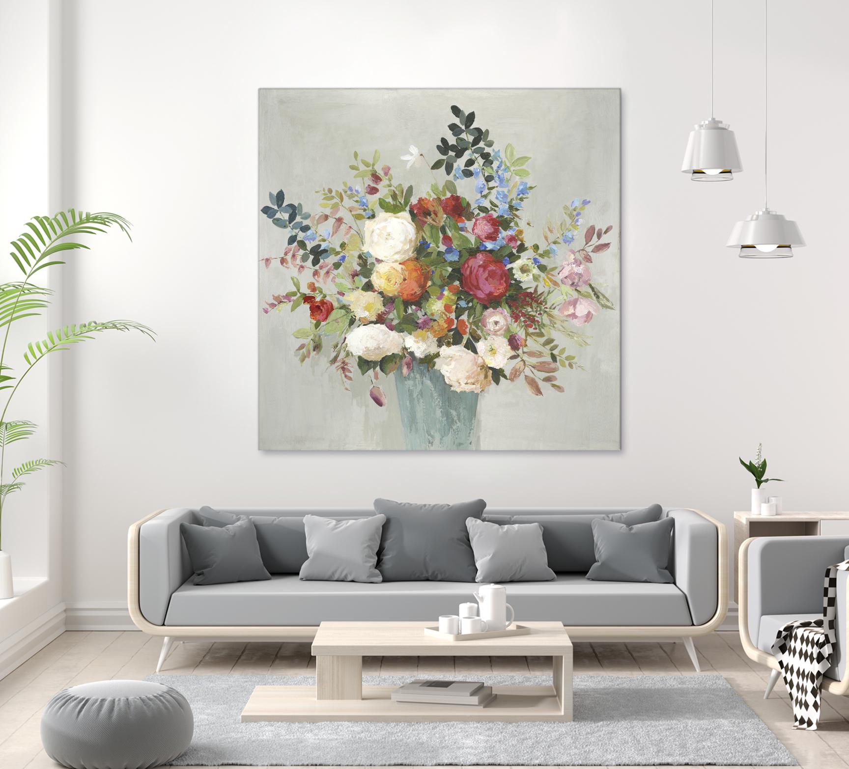 Grande by Allison Pearce on GIANT ART - blue floral