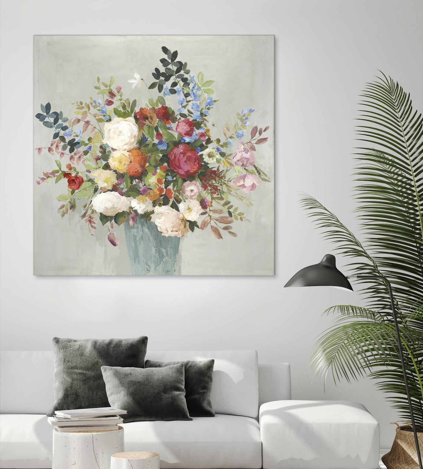 Grande by Allison Pearce on GIANT ART - blue floral