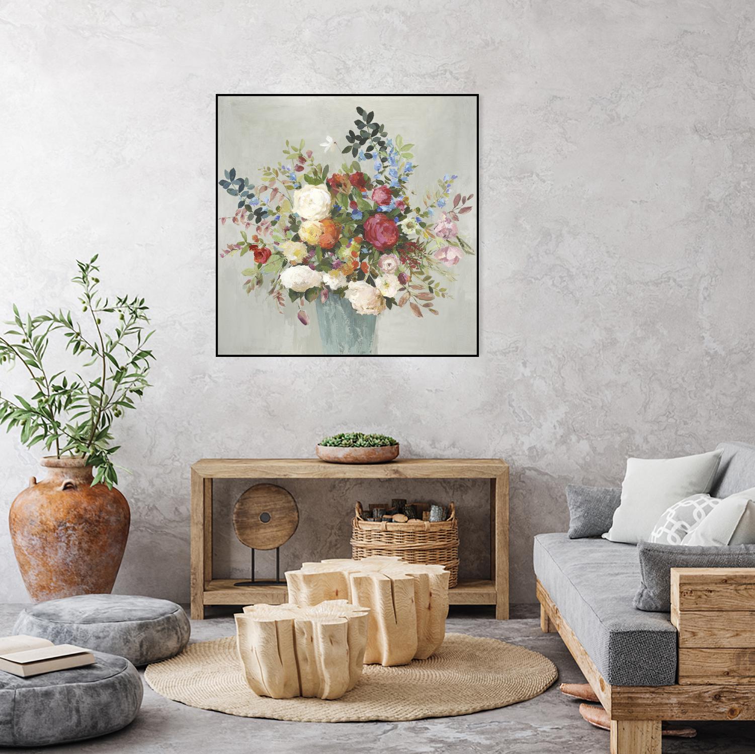 Grande by Allison Pearce on GIANT ART - blue floral