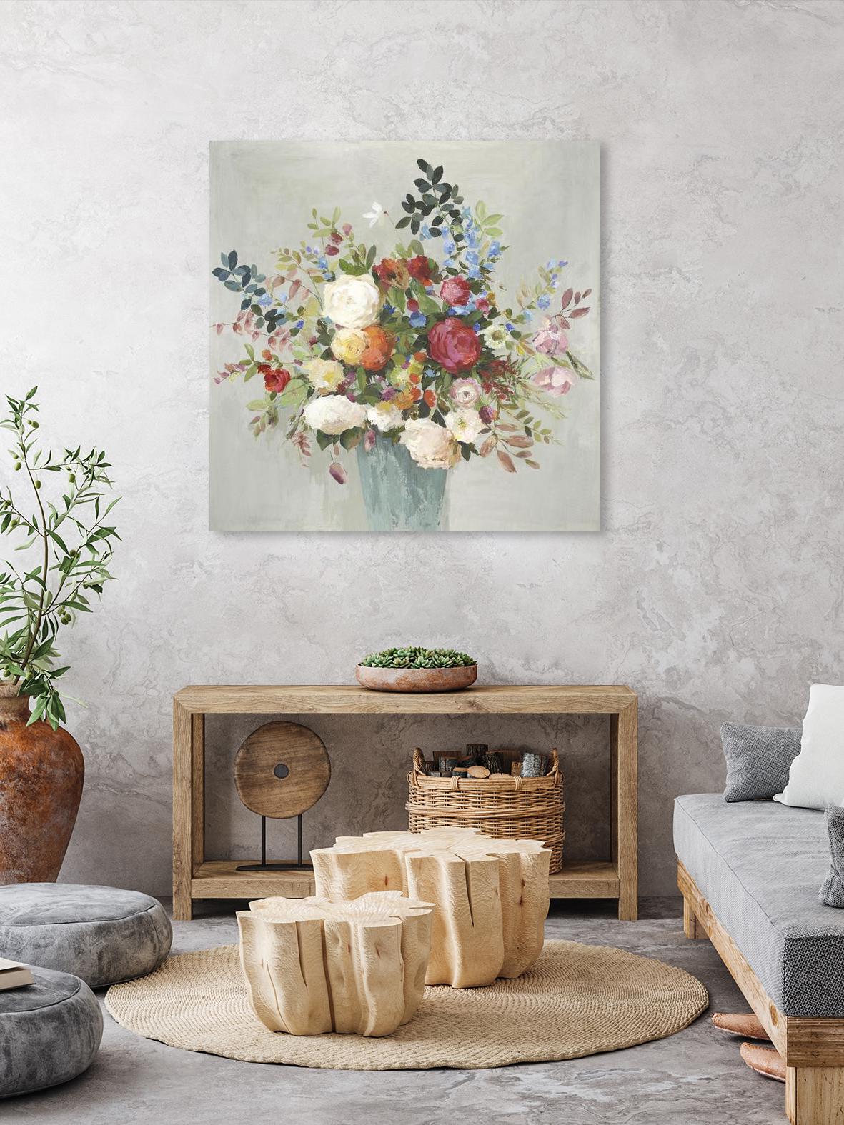 Grande by Allison Pearce on GIANT ART - blue floral