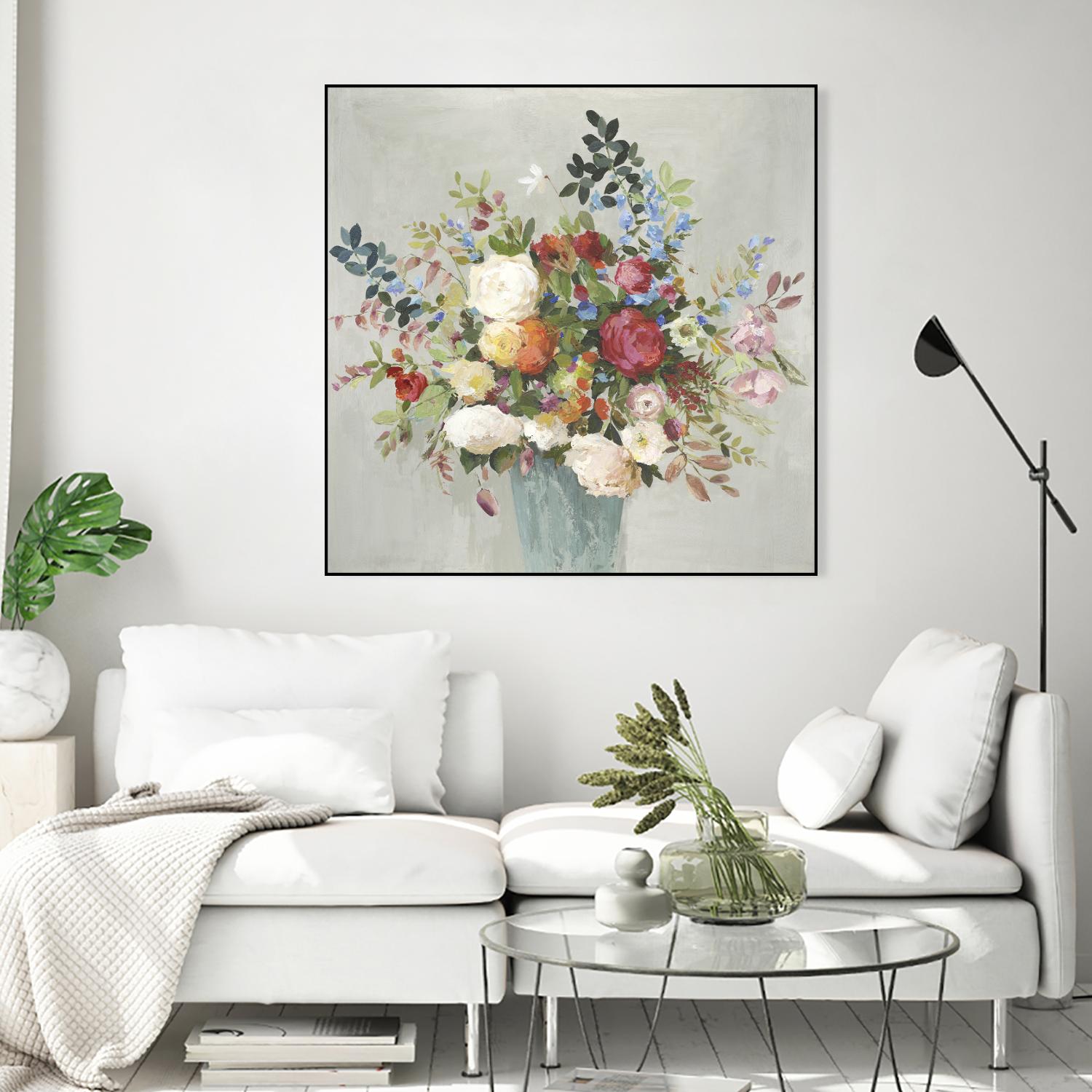 Grande by Allison Pearce on GIANT ART - blue floral