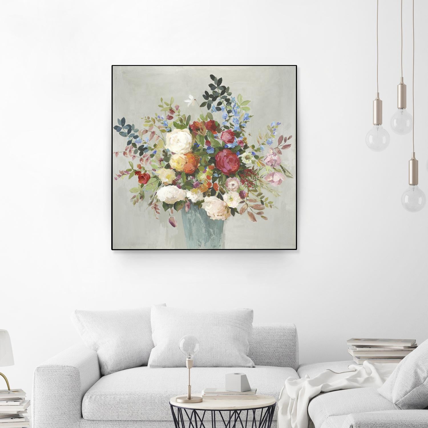 Grande by Allison Pearce on GIANT ART - blue floral