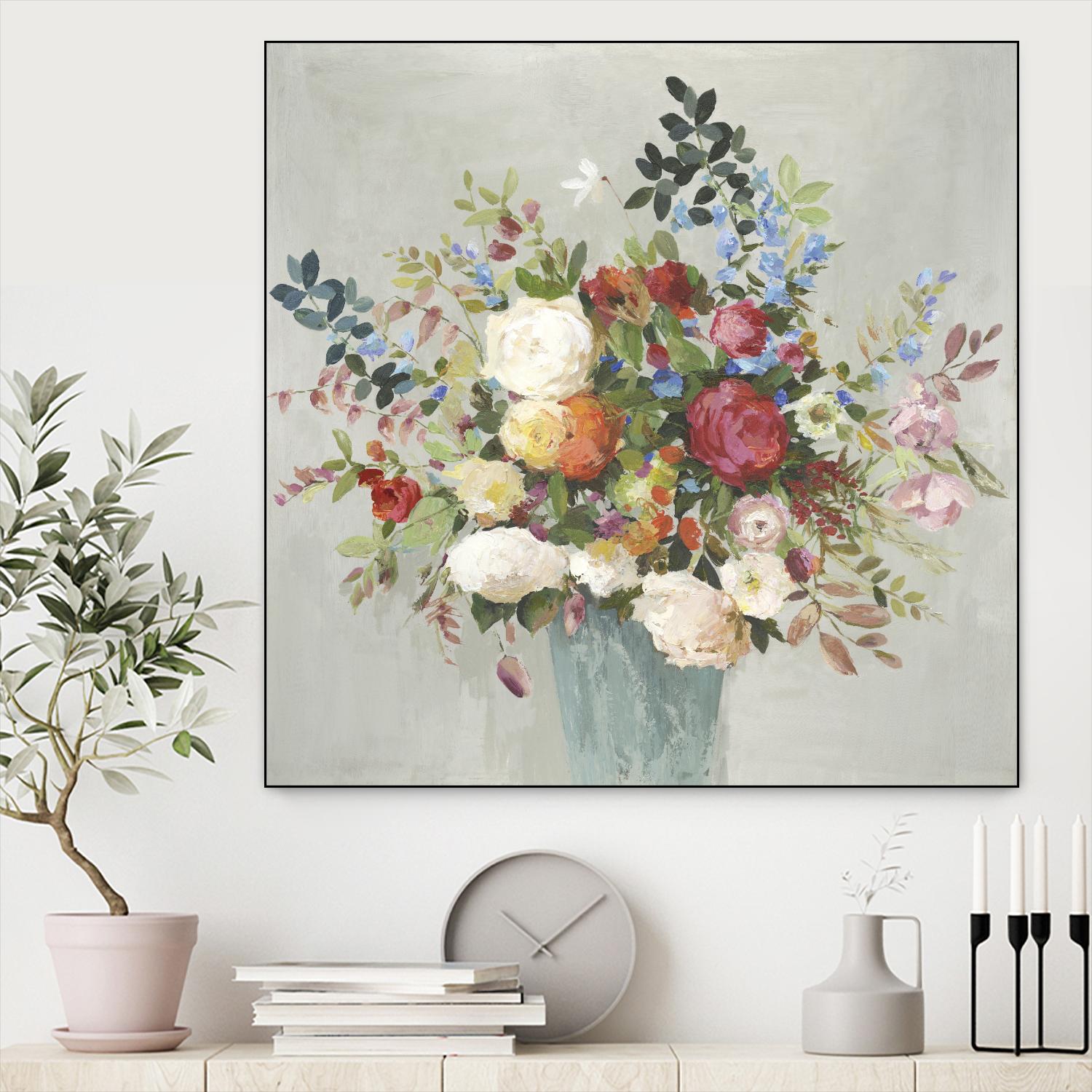 Grande by Allison Pearce on GIANT ART - blue floral