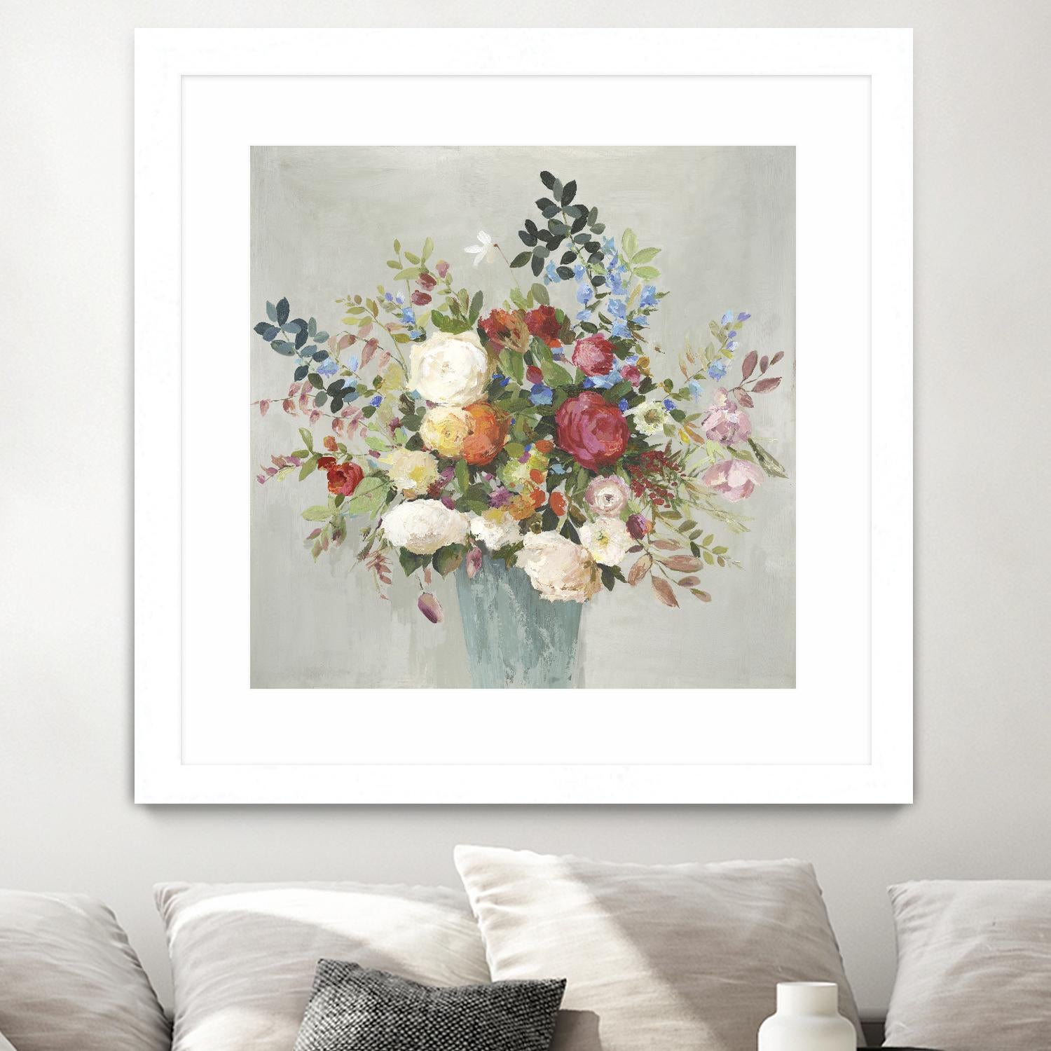 Grande by Allison Pearce on GIANT ART - blue floral