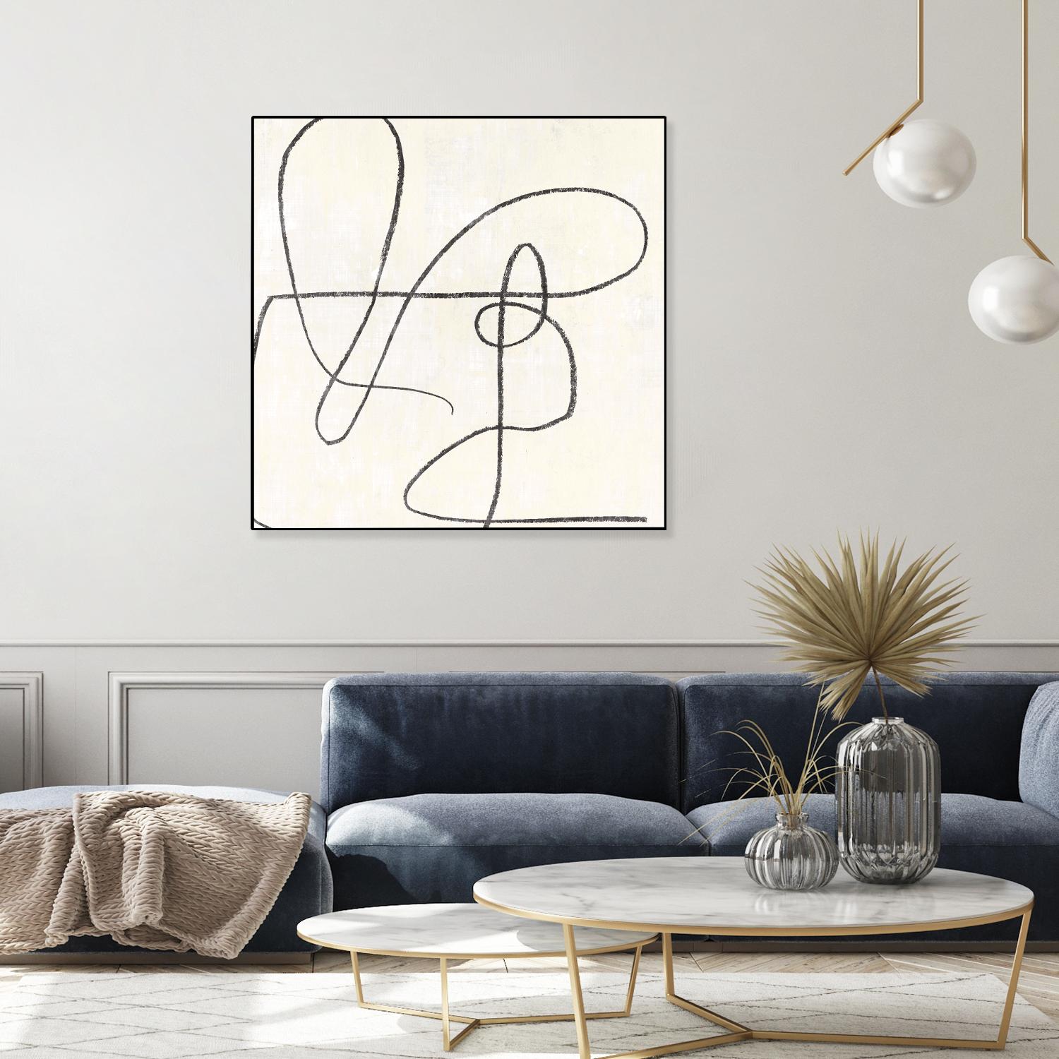 Juxtaposing by Pi Studio on GIANT ART - white linear linear art