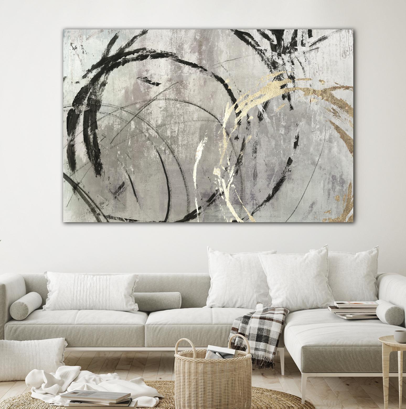 Grey Abstract I by PI Studio on GIANT ART - black abstract