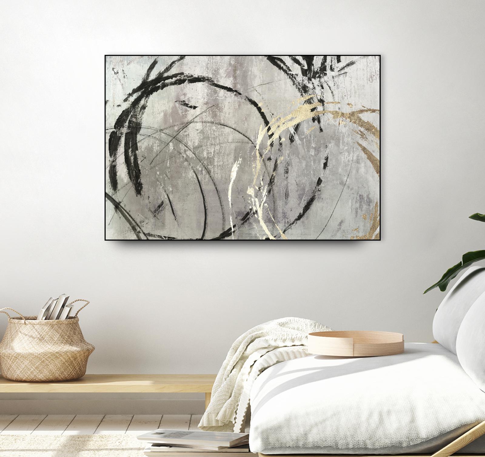 Grey Abstract I by PI Studio on GIANT ART - black abstract