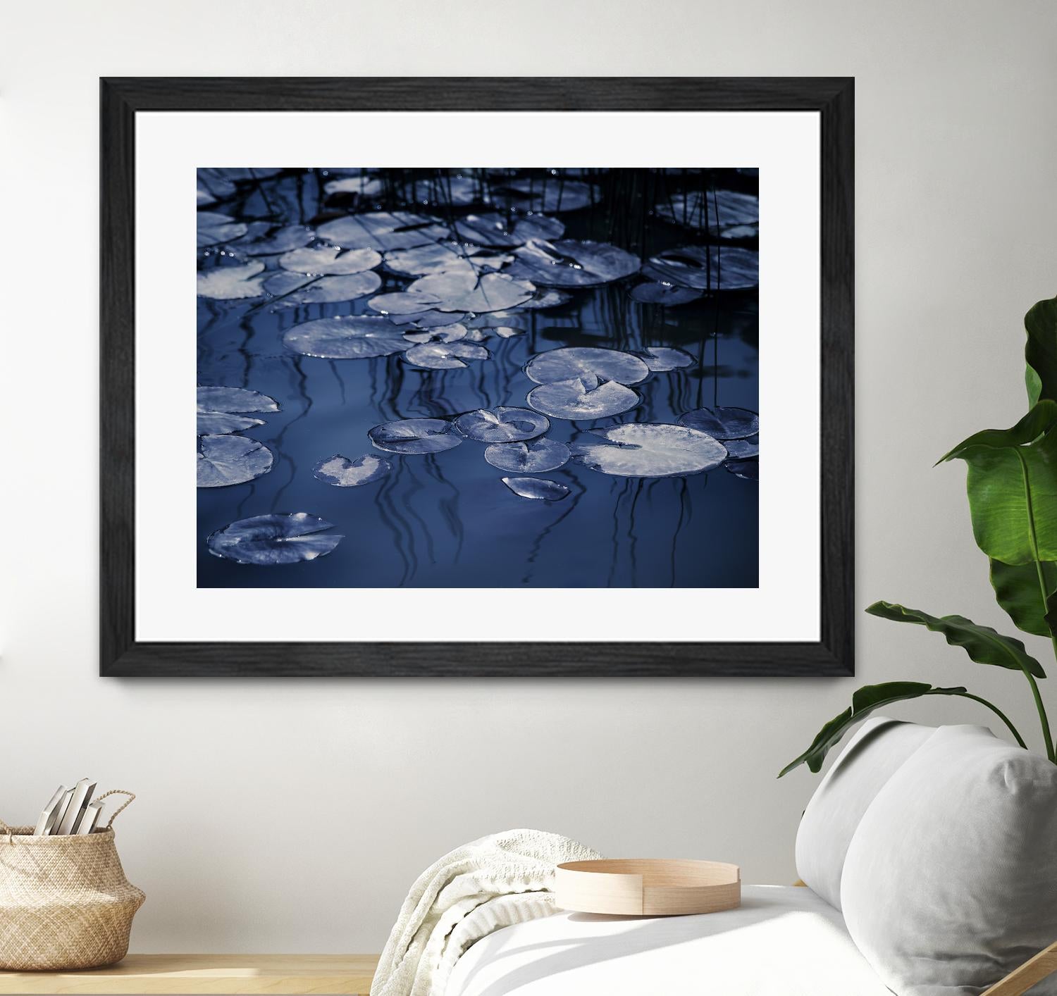 Lili Pond Blue VII by Marc Schacter on GIANT ART - grey photo art