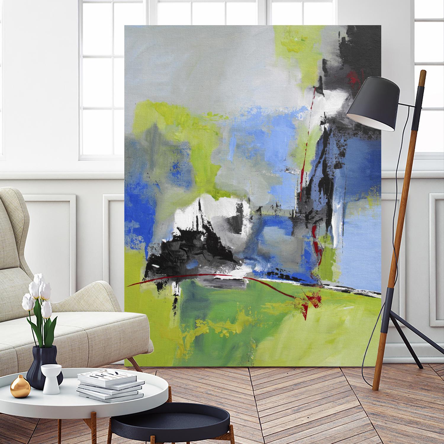 All is not Lost by Ruth Palmer on GIANT ART - blue abstract
