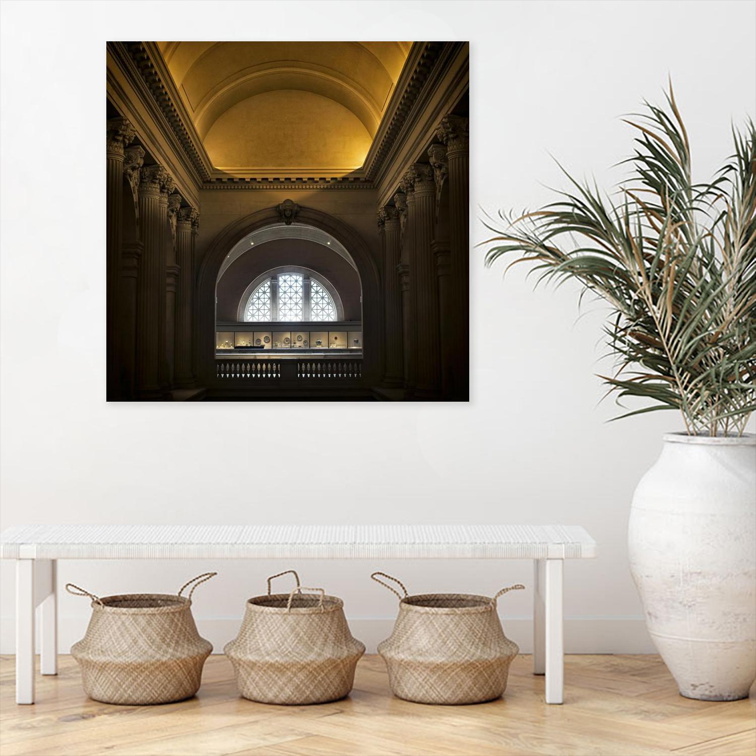 Museum I by Robert Schenck on GIANT ART - brown architectural