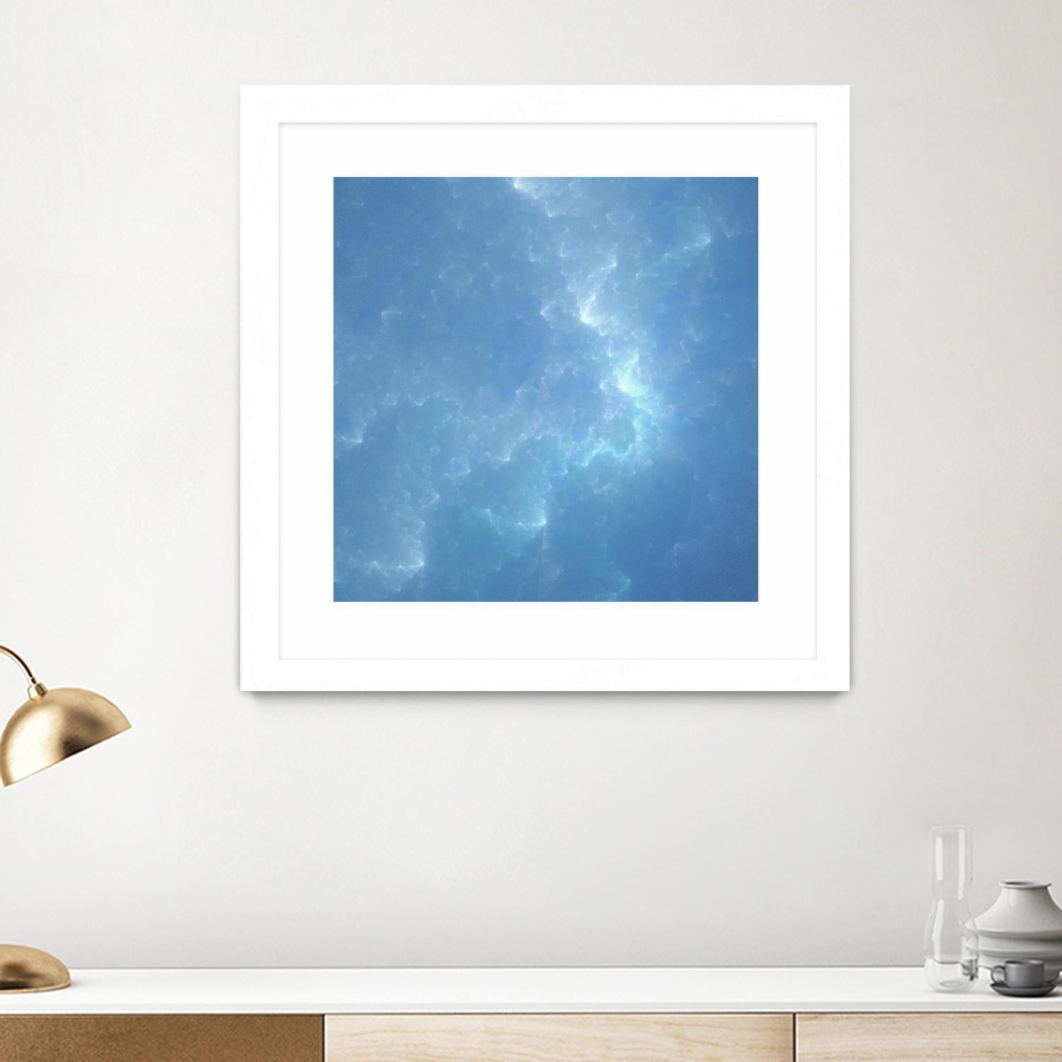 Watergleam by Shannon McCalley on GIANT ART - blue contemporary