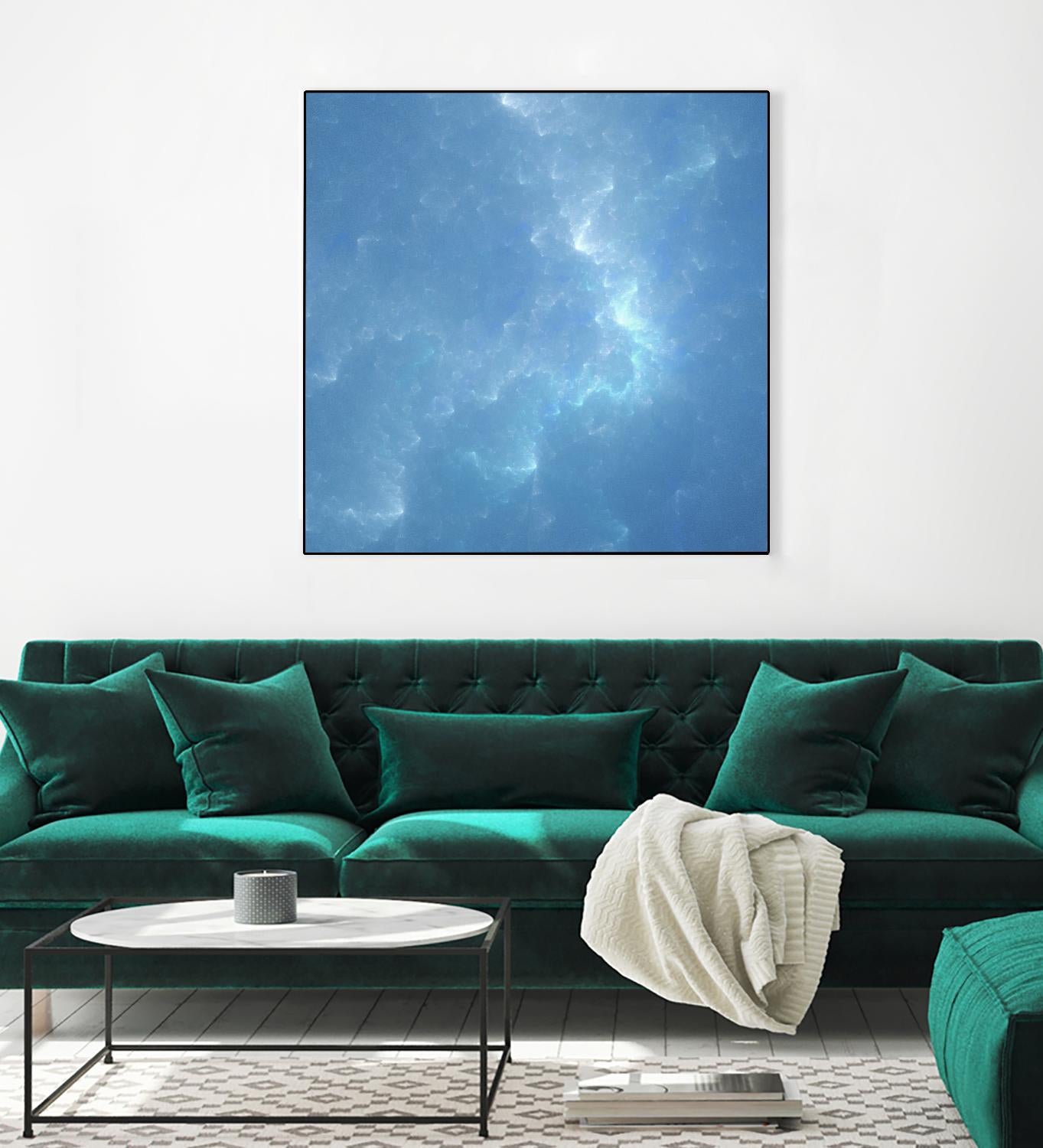 Watergleam by Shannon McCalley on GIANT ART - blue contemporary