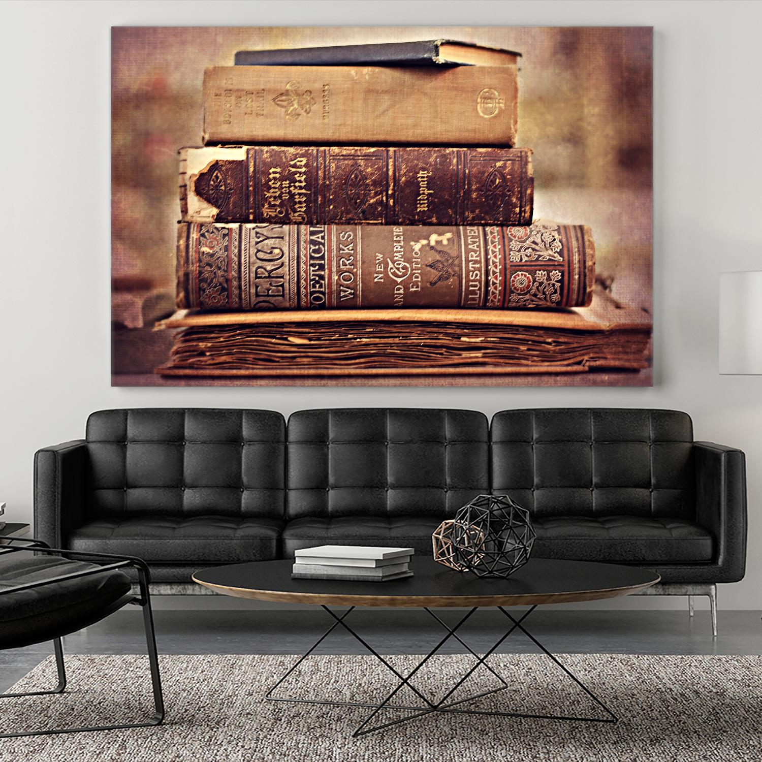 Vintage Book Collection IV by Sylvia Cook on GIANT ART - velvet leisure