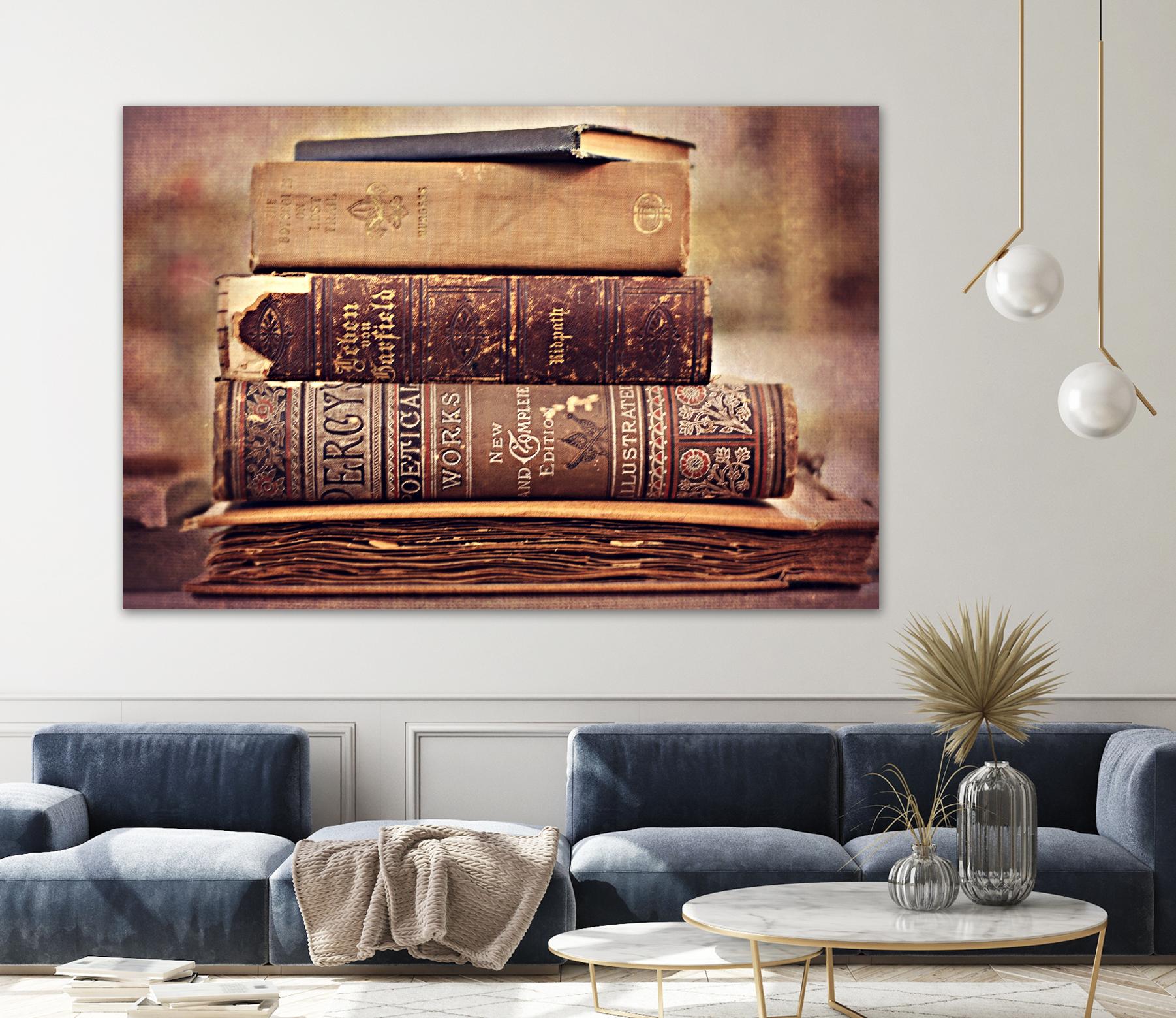 Vintage Book Collection IV by Sylvia Cook on GIANT ART - velvet leisure