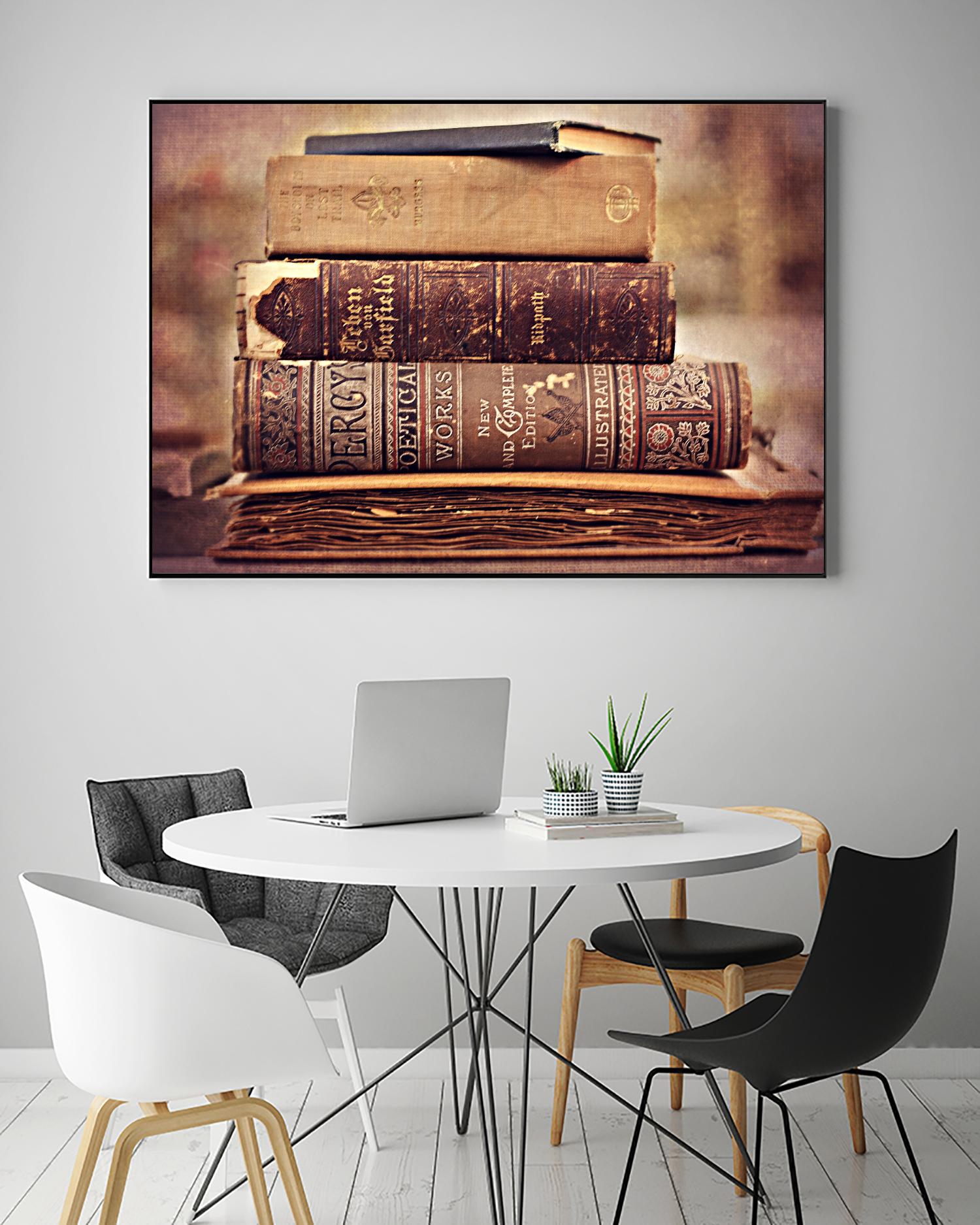 Vintage Book Collection IV by Sylvia Cook on GIANT ART - velvet leisure