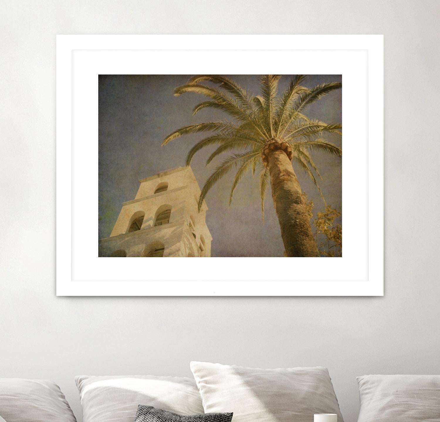 Vintage Palm II by Steve Silverman on GIANT ART - yellow tropical