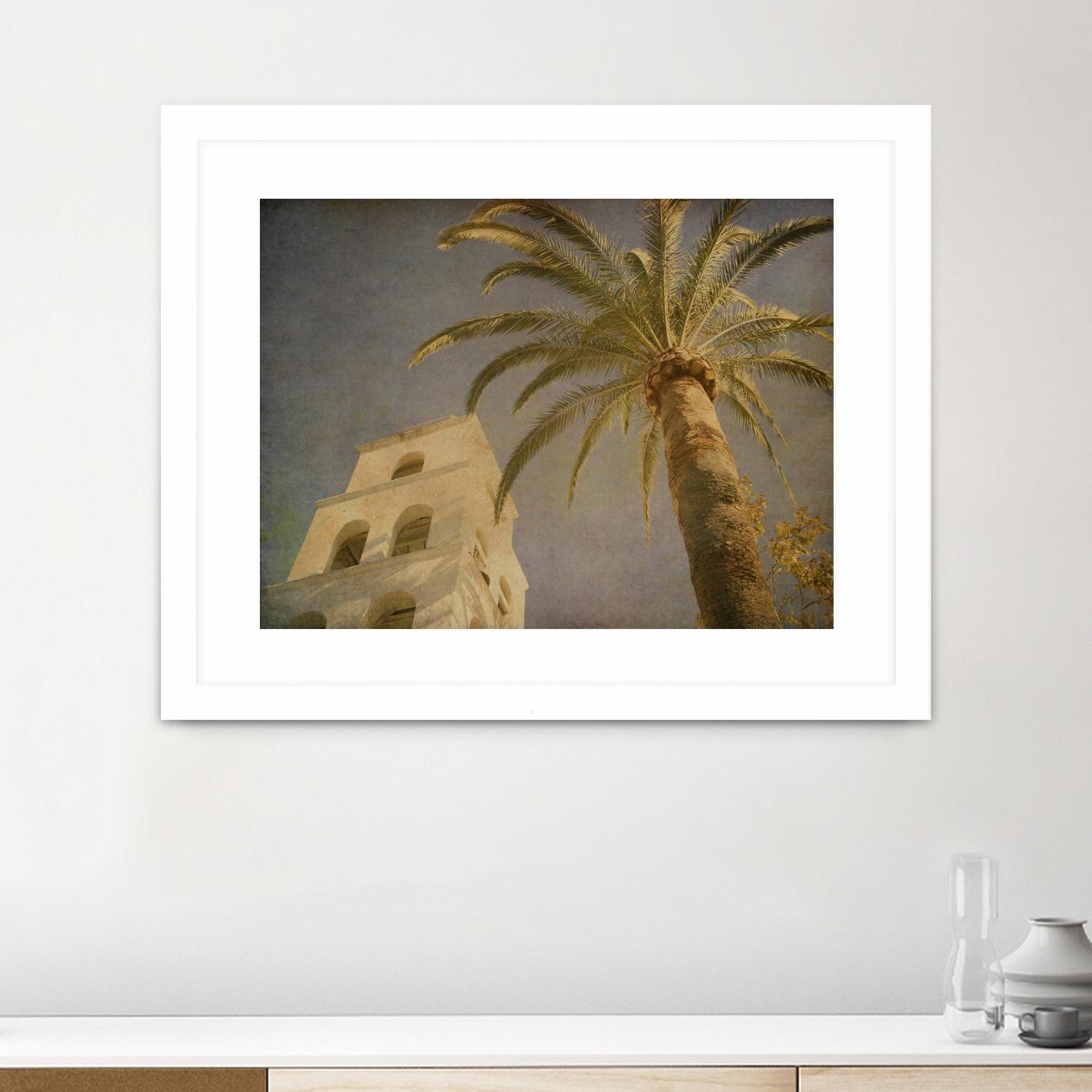 Vintage Palm II by Steve Silverman on GIANT ART - yellow tropical