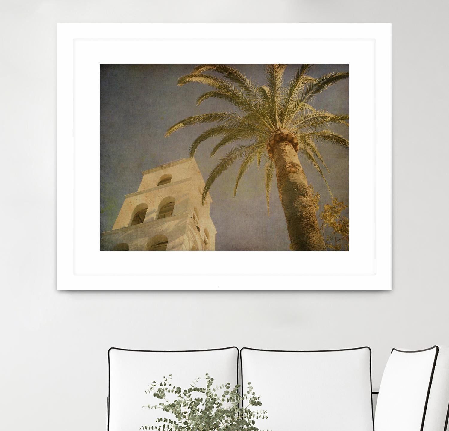 Vintage Palm II by Steve Silverman on GIANT ART - yellow tropical
