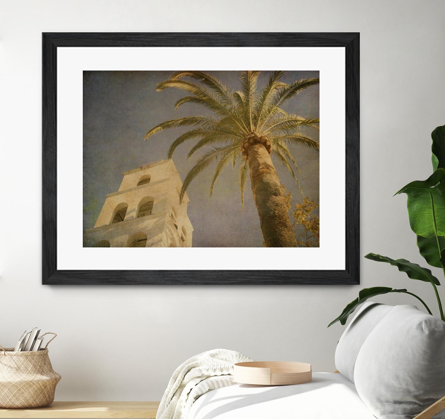 Vintage Palm II by Steve Silverman on GIANT ART - yellow tropical