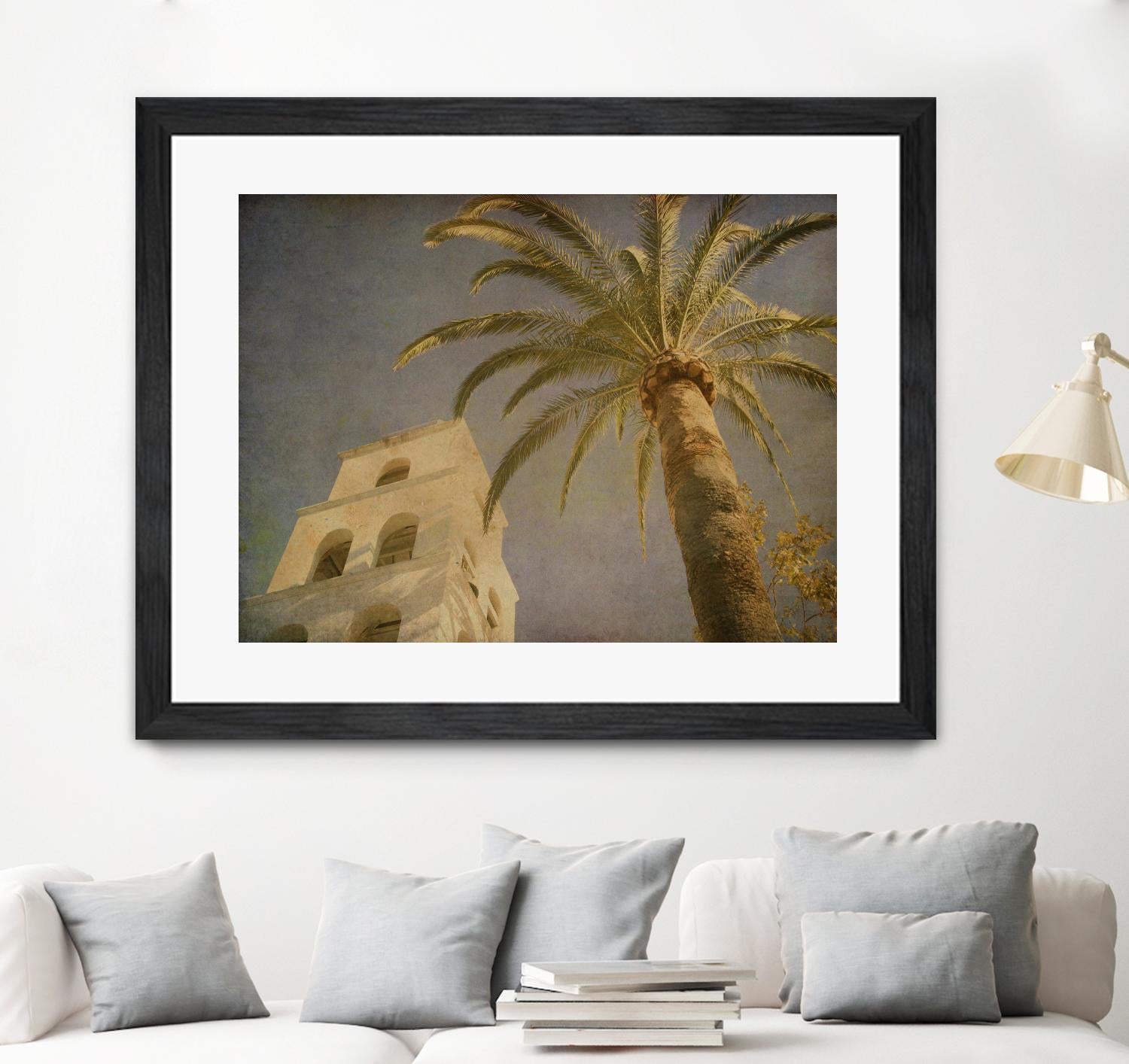 Vintage Palm II by Steve Silverman on GIANT ART - yellow tropical
