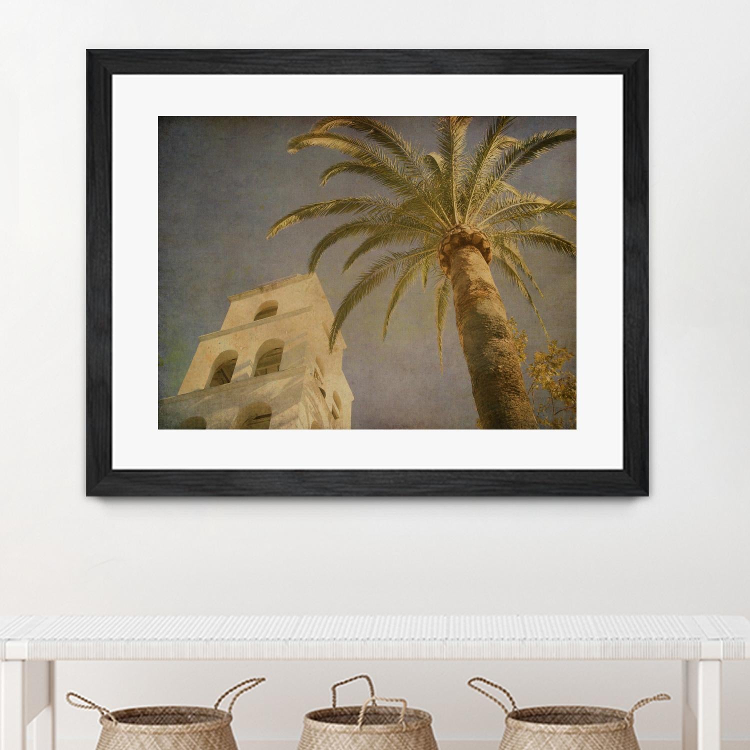 Vintage Palm II by Steve Silverman on GIANT ART - yellow tropical