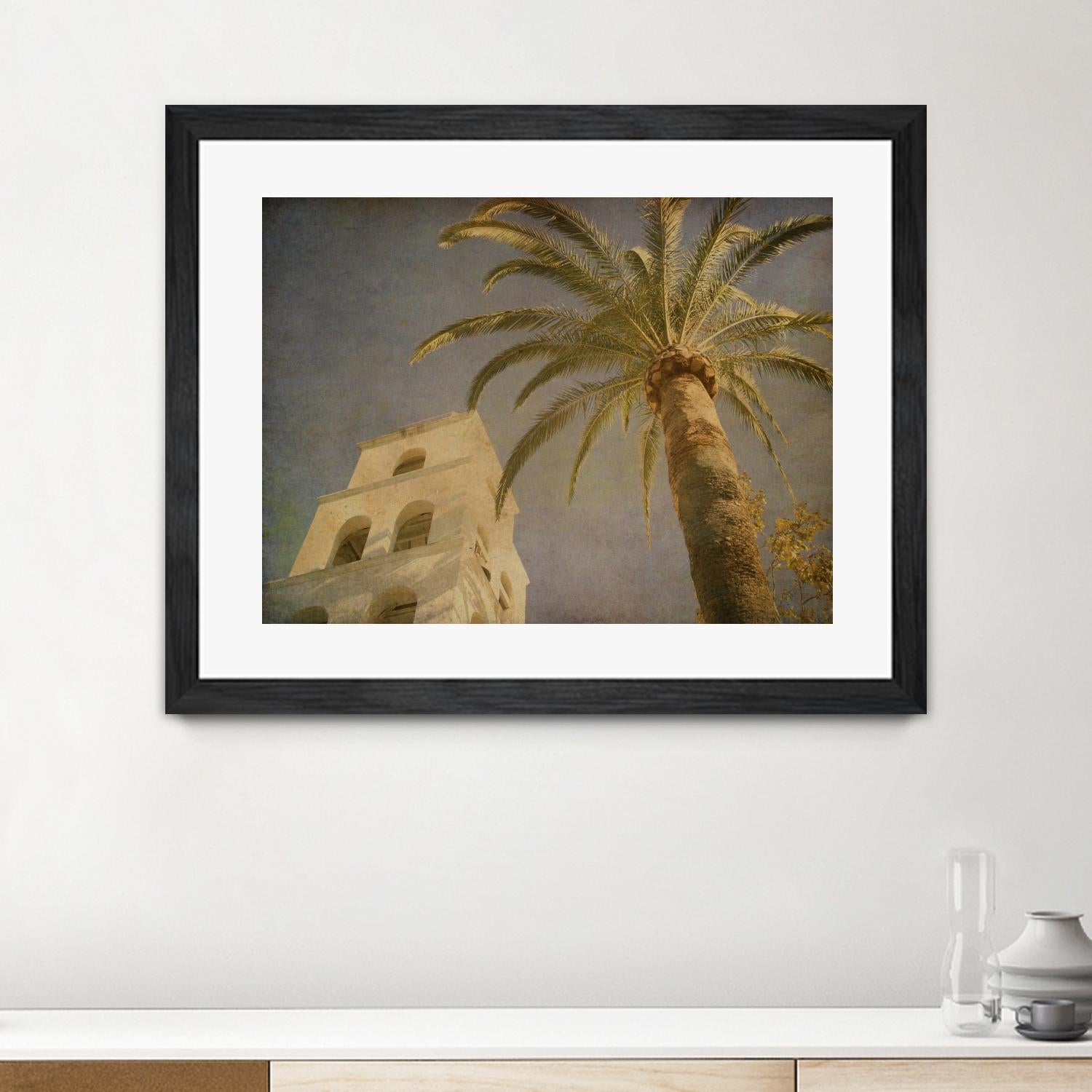 Vintage Palm II by Steve Silverman on GIANT ART - yellow tropical