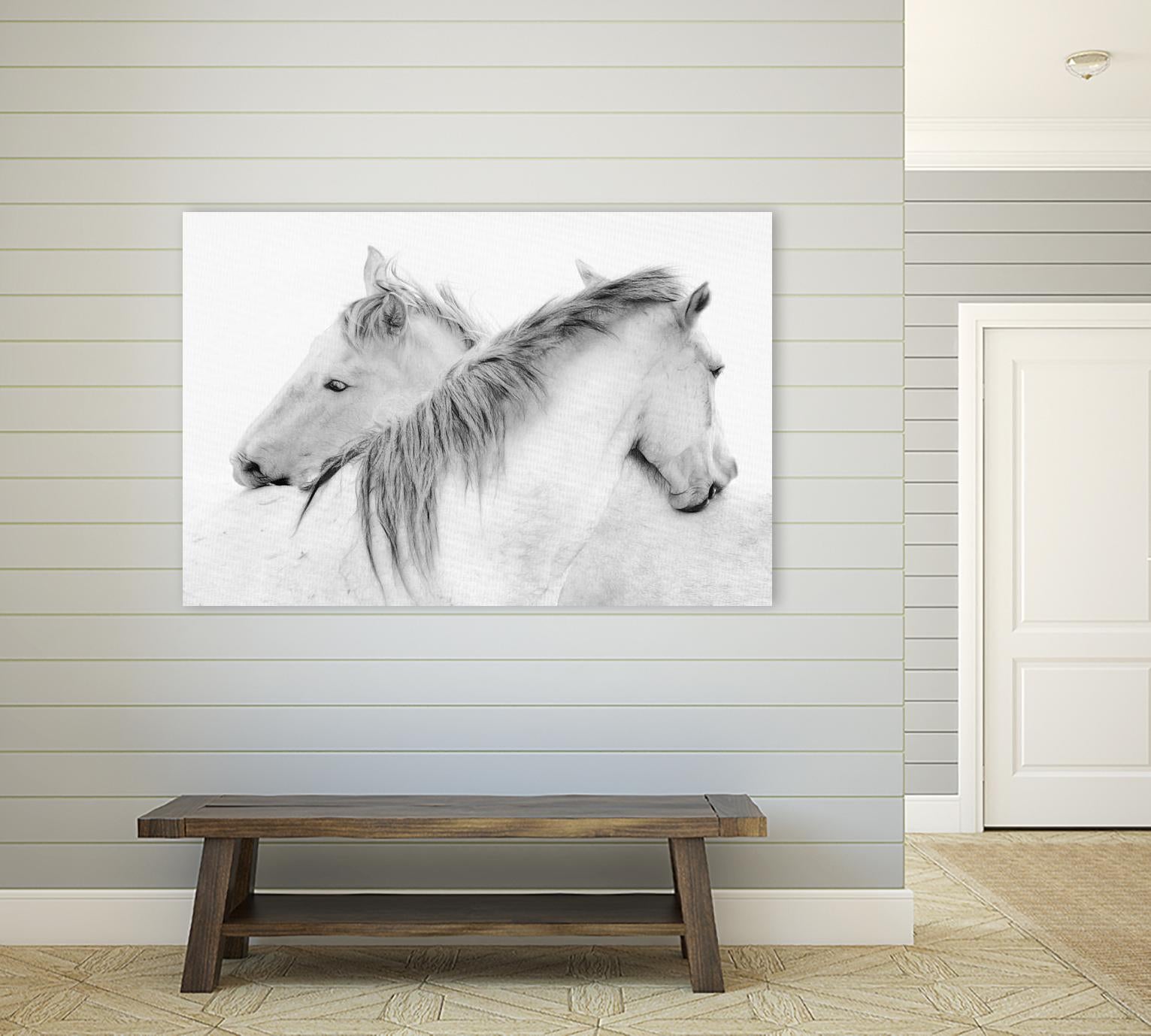 Stas - Horses by 1X on GIANT ART - white photo art