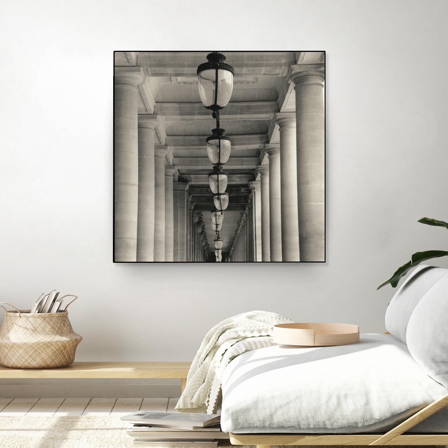 Corridor I by YK Studio on GIANT ART - black architectural perspective