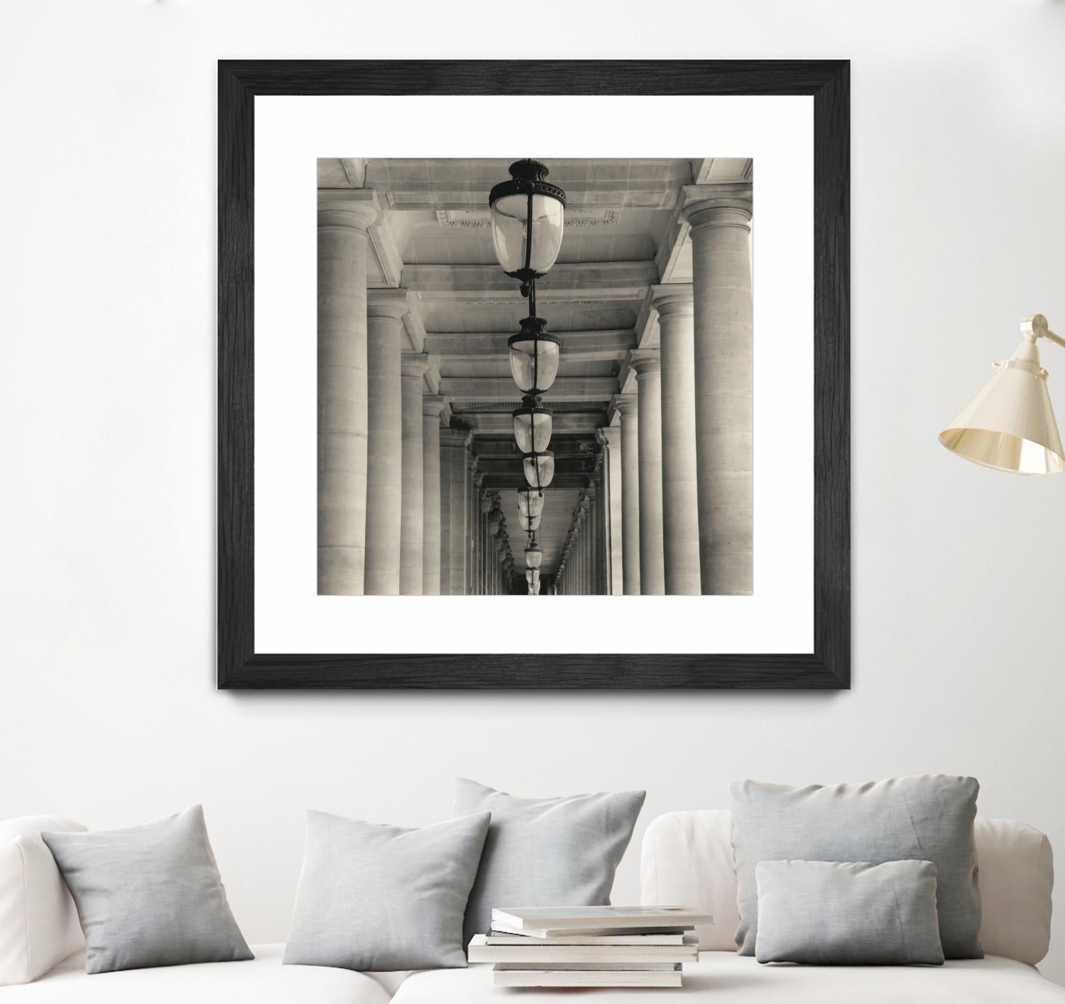 Corridor I by YK Studio on GIANT ART - black architectural perspective