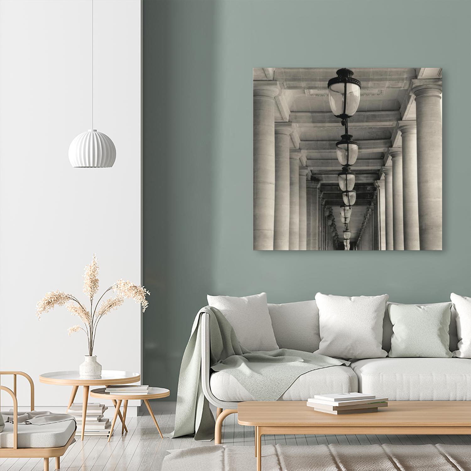 Corridor I by YK Studio on GIANT ART - black architectural perspective