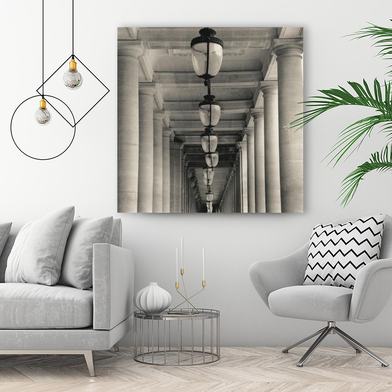 Corridor I by YK Studio on GIANT ART - black architectural perspective