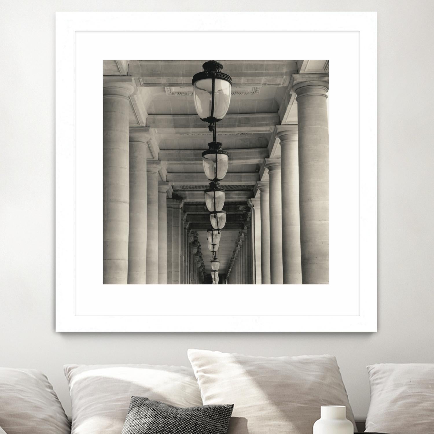 Corridor I by YK Studio on GIANT ART - black architectural perspective