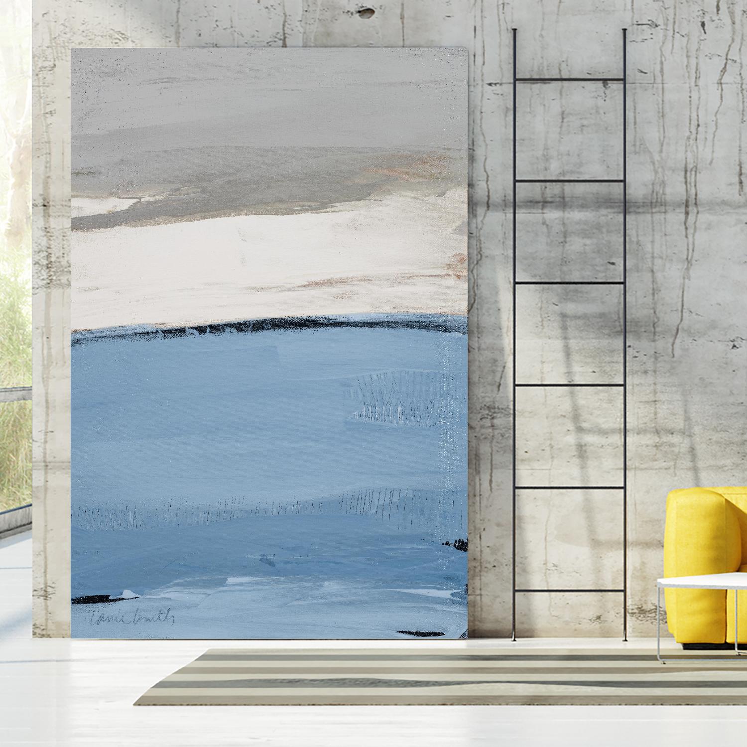 Blue Flatlands I by Lanie Loreth on GIANT ART - abstract