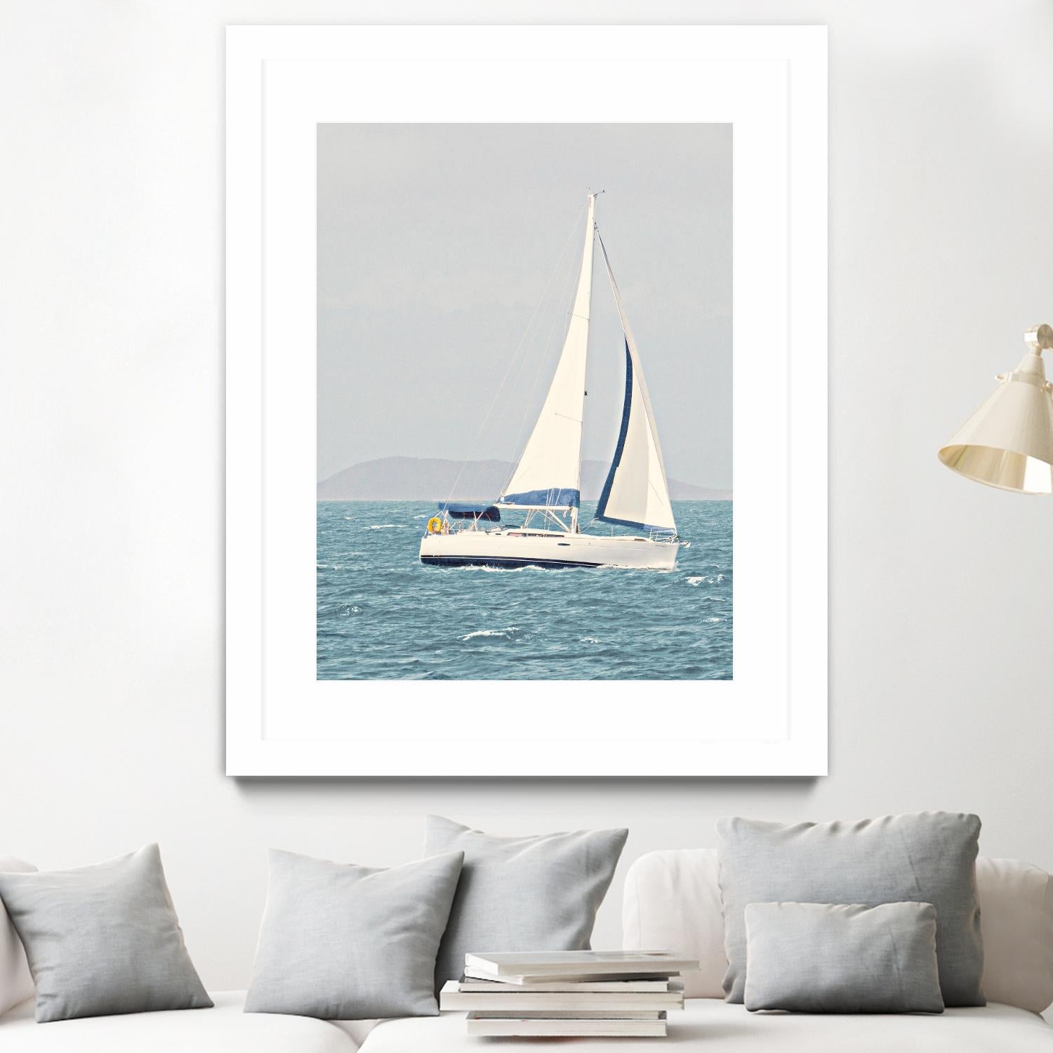 Sailing The Ocean by Kathy Mansfield on GIANT ART - coastal