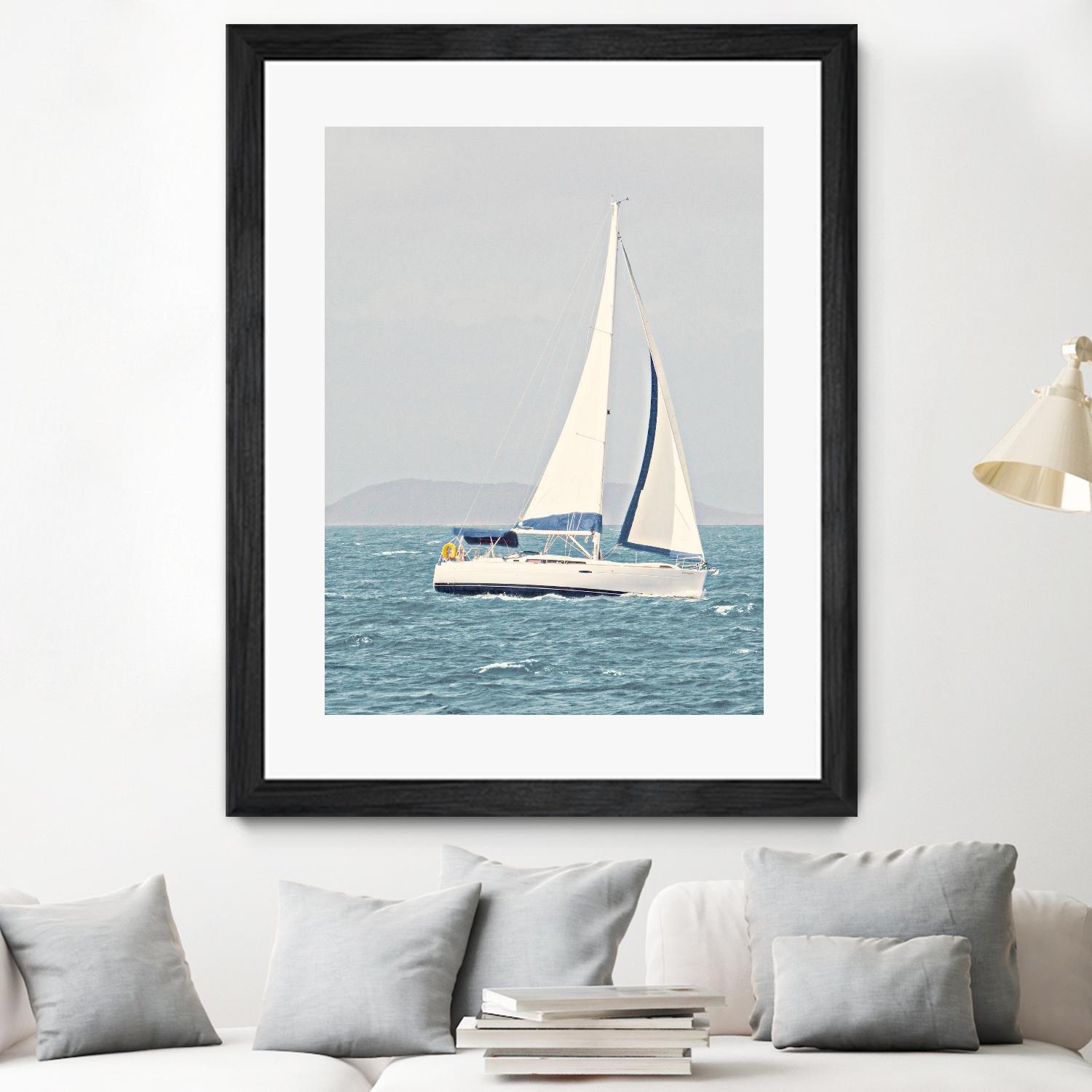 Sailing The Ocean by Kathy Mansfield on GIANT ART - coastal