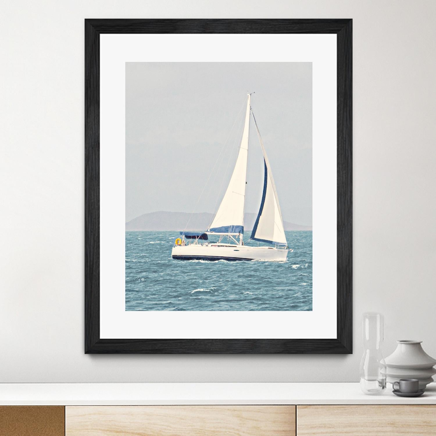 Sailing The Ocean by Kathy Mansfield on GIANT ART - coastal