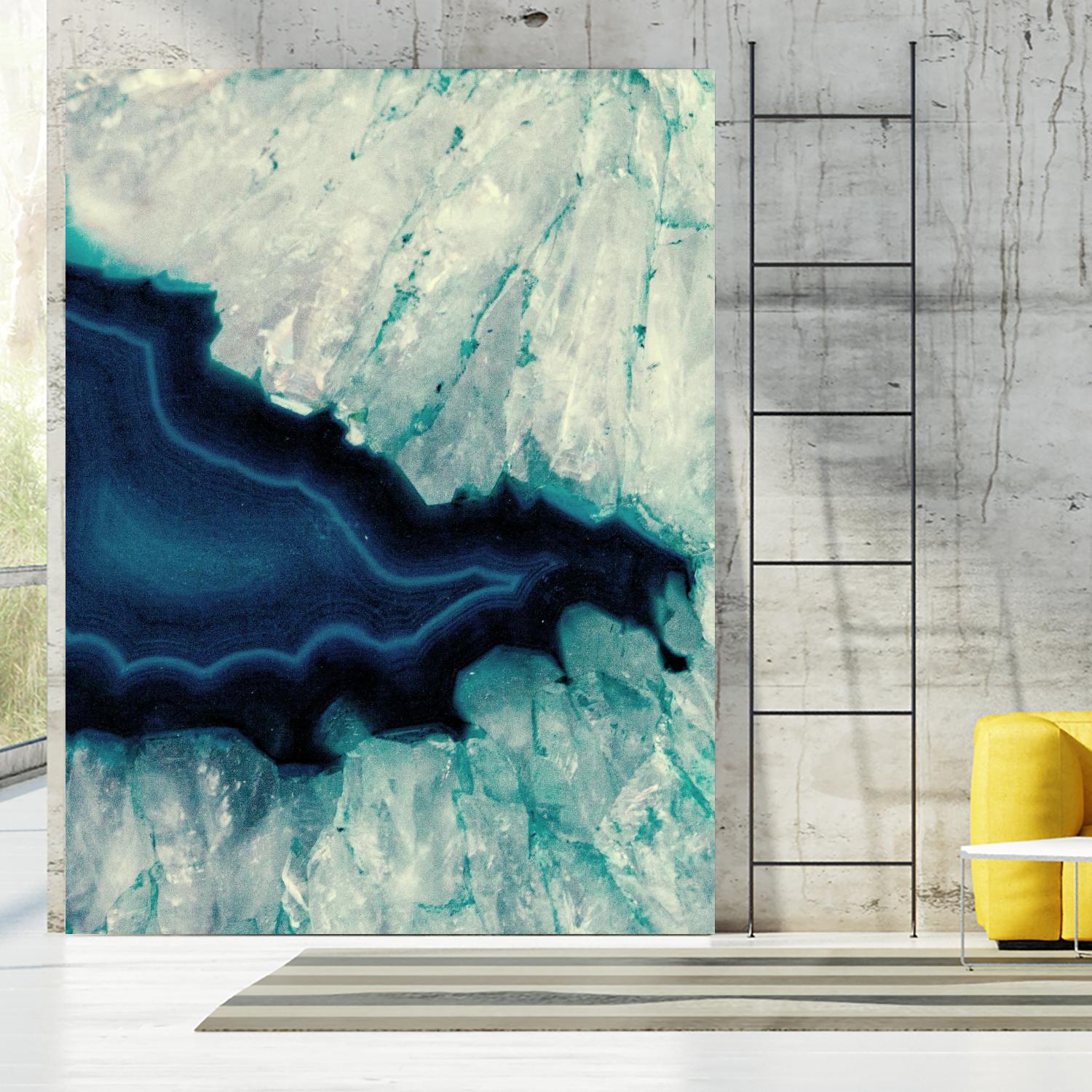 Up Close Blue Mineral II by Susan Bryant on GIANT ART - abstract