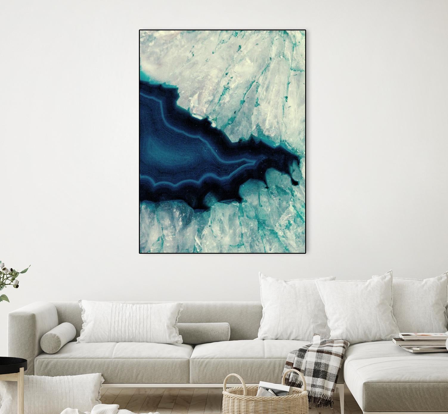Up Close Blue Mineral II by Susan Bryant on GIANT ART - abstract