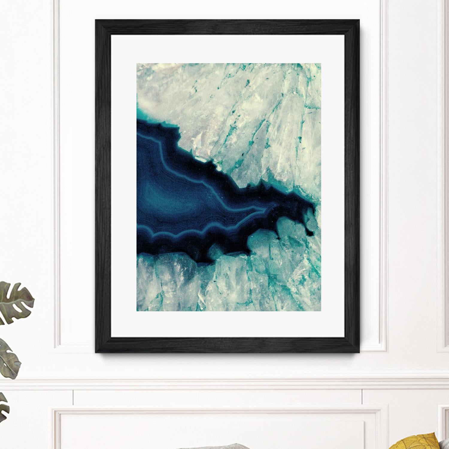 Up Close Blue Mineral II by Susan Bryant on GIANT ART - abstract