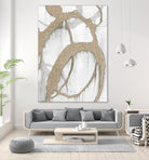 Gold Sparkle Strokes II by Megan Morris on GIANT ART - abstract