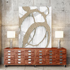 Gold Sparkle Strokes II by Megan Morris on GIANT ART - abstract