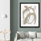 Gold Sparkle Strokes II by Megan Morris on GIANT ART - abstract
