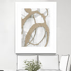 Gold Sparkle Strokes II by Megan Morris on GIANT ART - abstract
