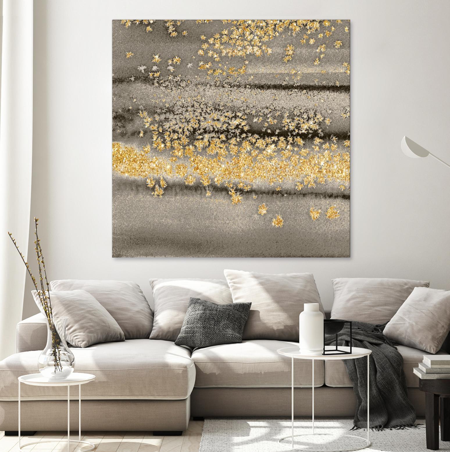 Gold Winds Square III by Lanie Loreth on GIANT ART - abstract