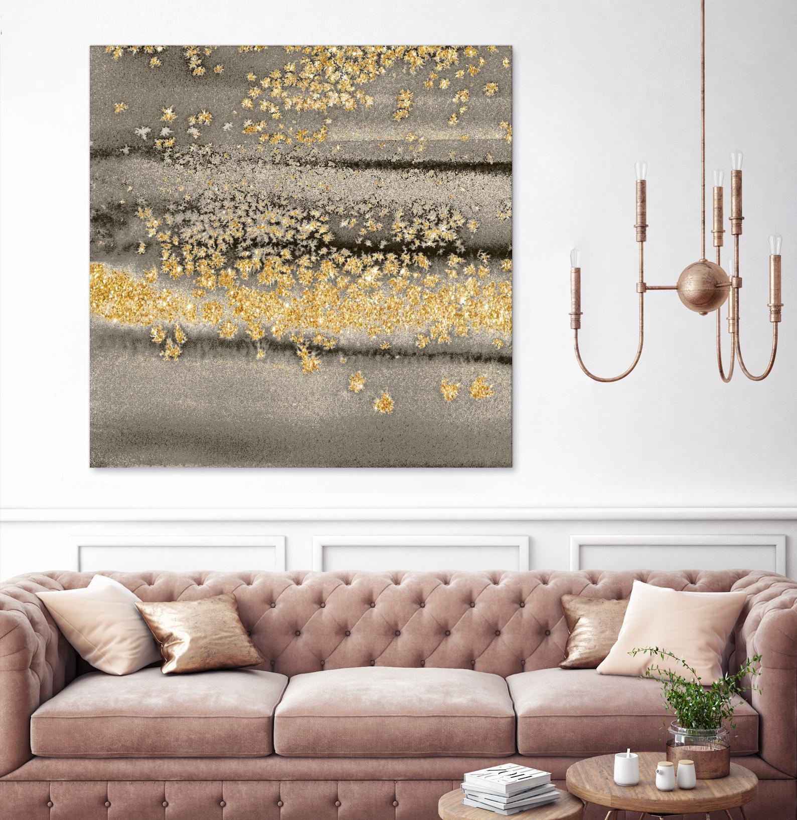 Gold Winds Square III by Lanie Loreth on GIANT ART - abstract