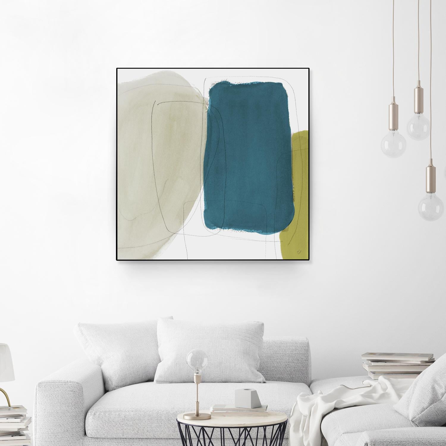 Beige And Navy Abstract by Lanie Loreth on GIANT ART - abstract