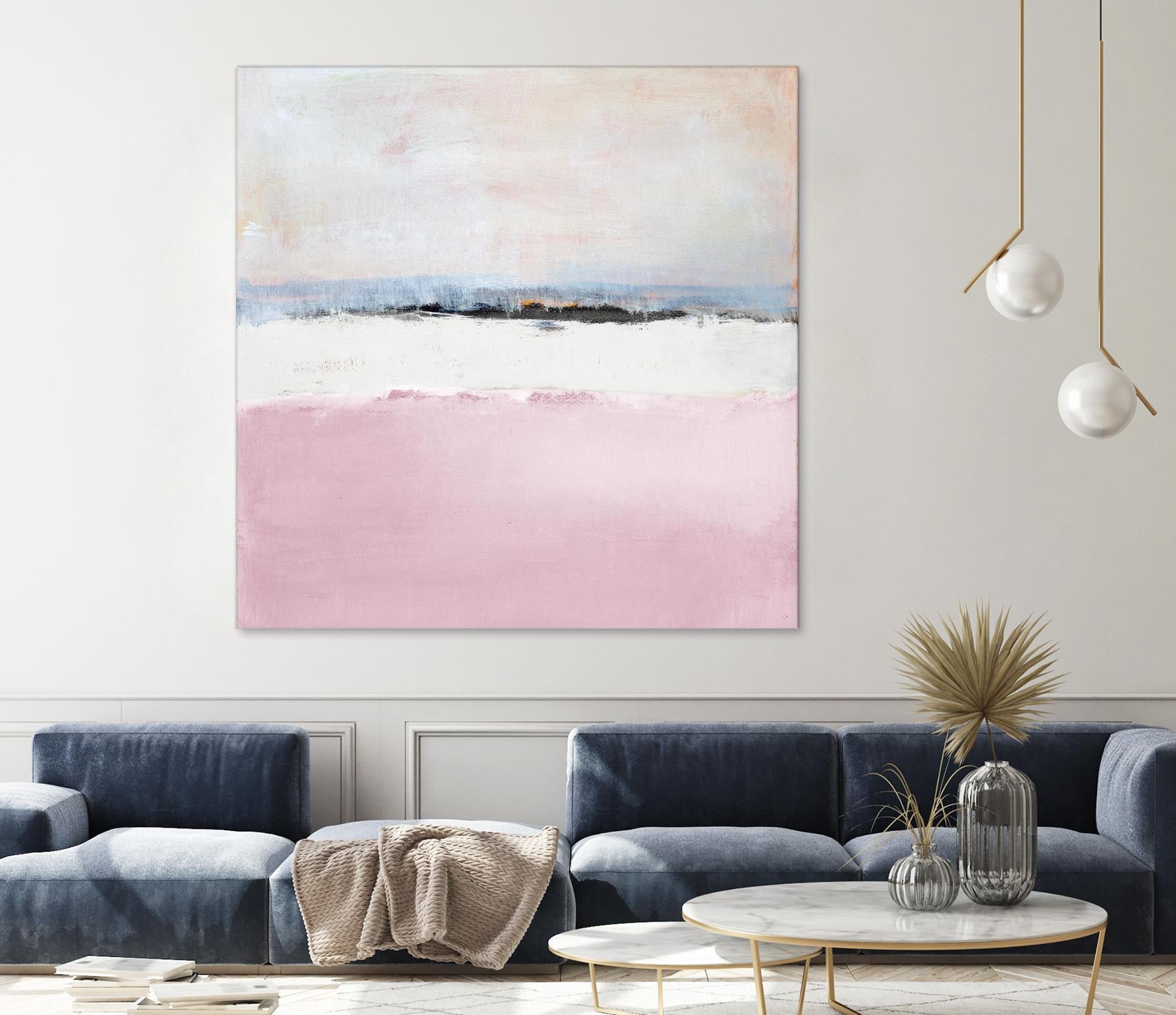 Pink Sea Abstract by Lanie Loreth on GIANT ART - pink abstract costal