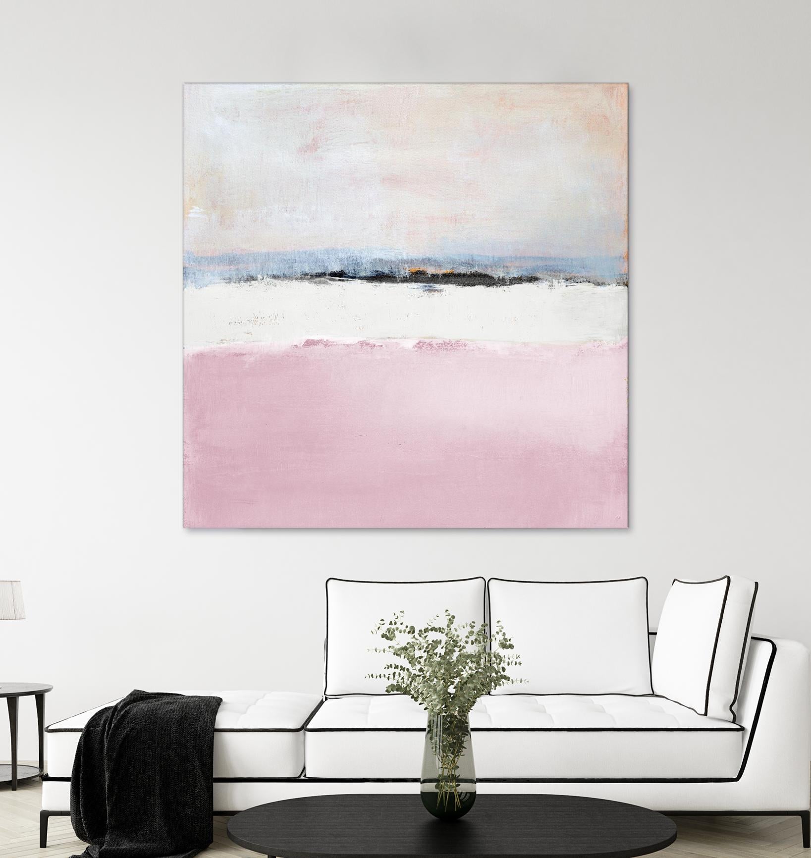 Pink Sea Abstract by Lanie Loreth on GIANT ART - pink abstract costal